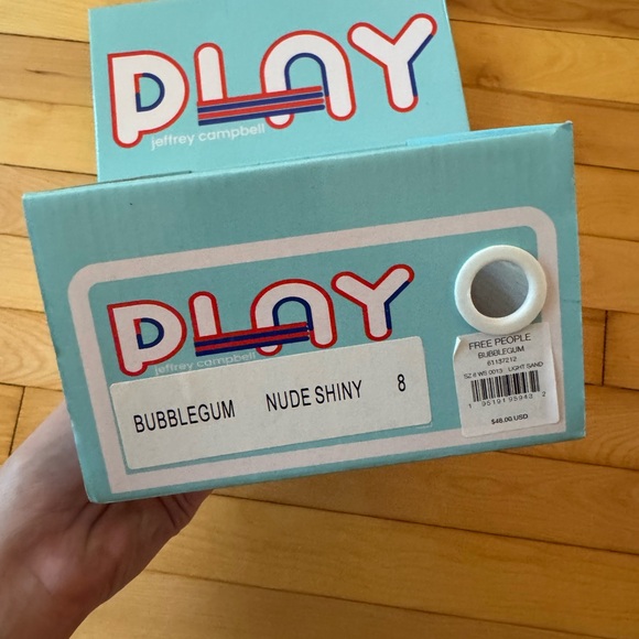 Jeffrey Campbell Nude Block Heel Sandals - Picture 2 of 5